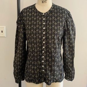 Vintage puff sleeve blouse